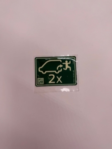 NALEPKA OSTRZEGAWCZA TRANSIT/TOURNEO CUSTOM PZ31-13C361-AA 2659276